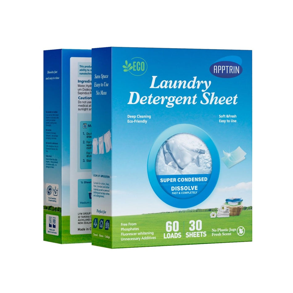 Ever Fresh Laundry Detergent Sheets | Effortless Clean, Naturally | (30 Sheets - 60 Washes) - Best Ideas UK