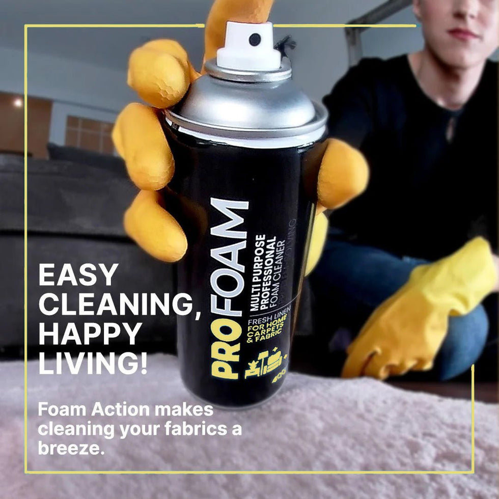 Profoam - Carpet & Fabric Cleaner | Foam action makes cleaning your fabrics a breeze!