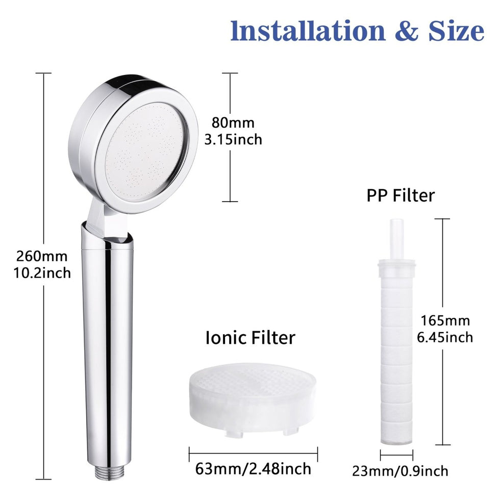 Qulo™ Ionic Softening Shower Head - Best Ideas UK