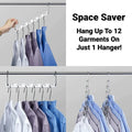 SpaceSaver - 6 In1 Space Saving Wardrobe Organiser Hangers - Best Ideas UK