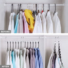 SpaceSaver - 6 In1 Space Saving Wardrobe Organiser Hangers - Best Ideas UK